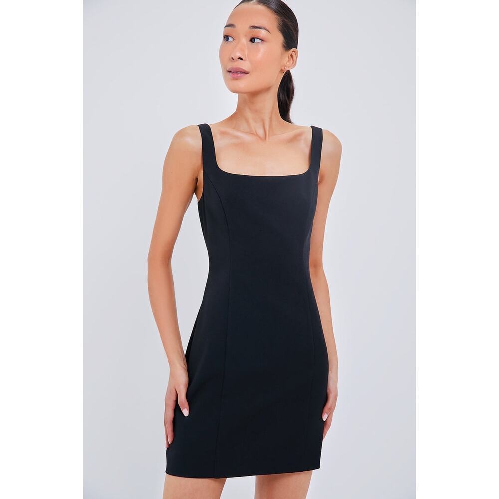 HYACINTH HOUSE Holly Golightly Black Mini Dress Size M NWT Retail $98 Tuckernuck - Picture 1 of 8